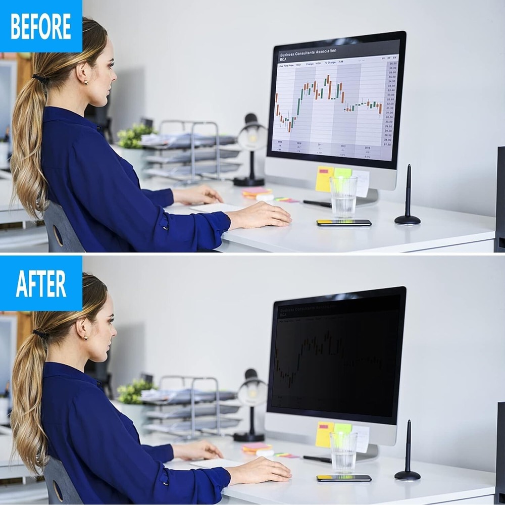 Computer Privacy Screen 22 Inch 16:10 Widescreen Monitor Anti-Glare Anti-Scratch - Picture 6 of 11